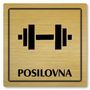 Posilovna, 148x148mm, zlatá, Utah